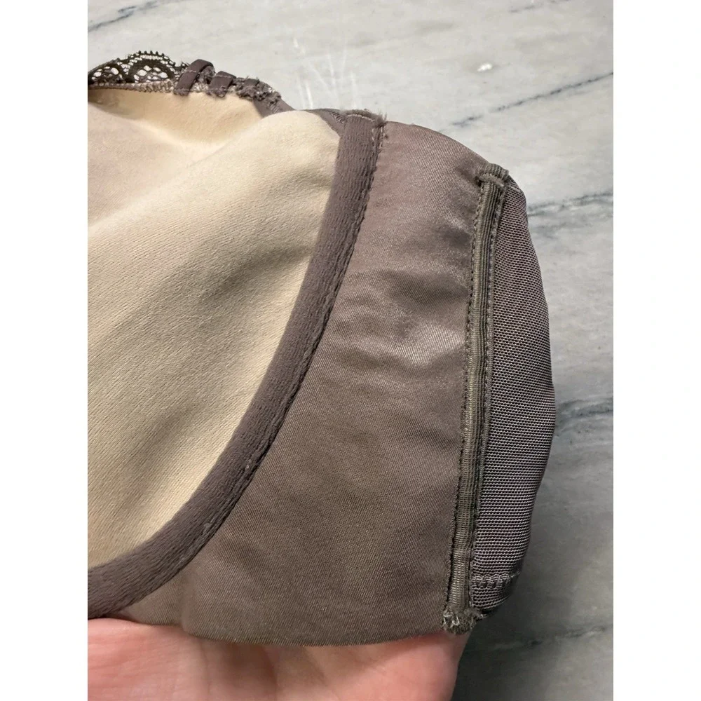 SOMA 40D Enticing Lift Balconette Unlined Bra Taupe Gray Lace‎ EXCELLENT Cond - Picture 14 of 14